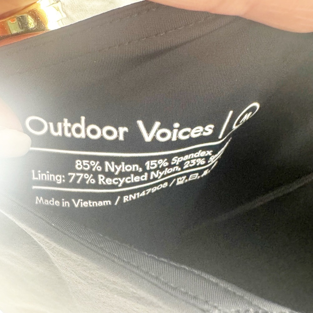 Outdoor Voices Exercise Dress Black Cross Back Mini Athletic Tennis Dress Medium - Picture 6 of 8